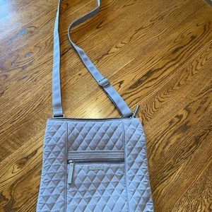 Vera Bradley hipster crossbody bag, gray microfiber